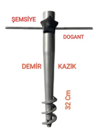 Şemsiye Çadır Bahçe Plaj Yer Sabitleme Demir Sabitleme