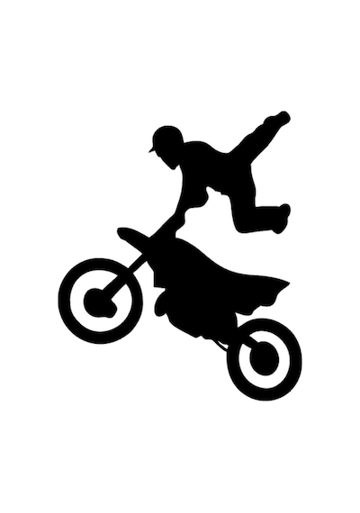 Motorcu Motorsiklet Sticker Yapıştırma