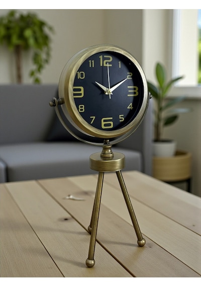 Büro Ev Ofis Hediyesi İçin Eskitme Vintage Tarz Masa Saati Diğer