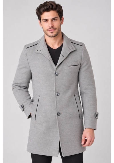 Plt9391 Dewberry Erkek Palto-gri-2