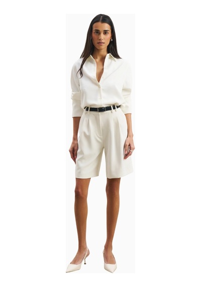 United Colors Of Benetton Because Of Alice Effortless Oversized Shirt Oversize Kadın Gömlek Beyaz