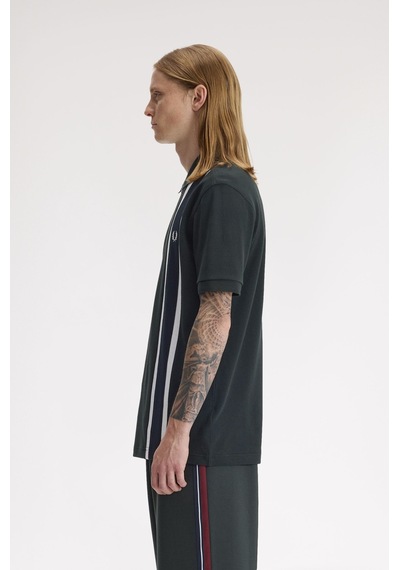 Fred Perry M2420-q20 Tramline Erkek Polo Tişört Koyu Yeşil