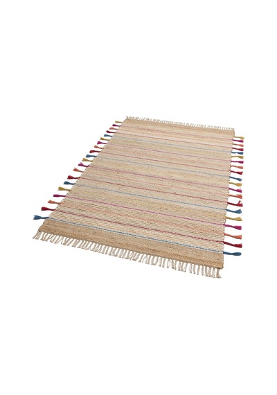 Eko Halı Juno Ech 05 Nat.Multy El Dokuma Naturel Jüt Hasır Halı - 80X200