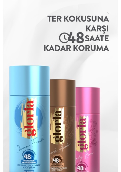 Kadın Deodorant Set 3x150 Ml Dark Amber - Lady Bos - Ocean Fresh