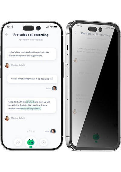 Blueo Apple Uyumlu iPhone X/xs/11 Pro Privacy Hayalet Ekran Koruyucu