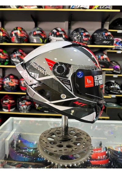 Thunder 4 Sv Freeway A5 Parlak Kapalı Kask Kırmızı