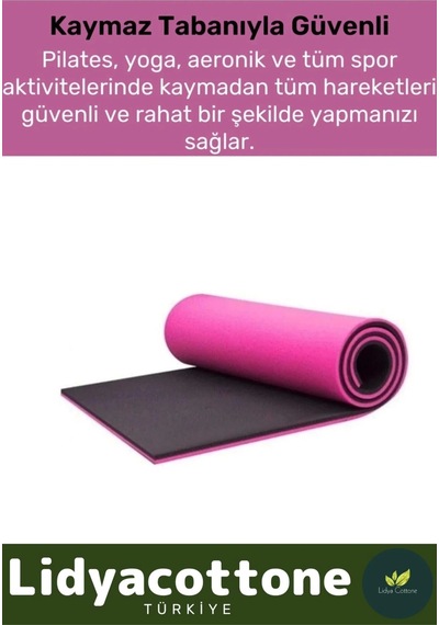Yoga Meditasyon Minderi 10mm Mat Özel Konfor Modeli Çift Taraflı Kaymaz Silinebilir Çok Renkli