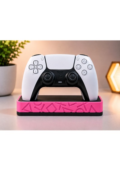 Veriqo 3d Ps5 Dualsense Uyumlu Oyun Kolu Standı Gamepad Tutucu Controller Standı Pembe