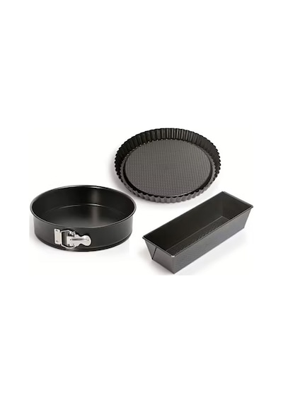 Kaiser Classic Baking Set 3 Parça Kek Kalıbı Set - 066655366 Siyah