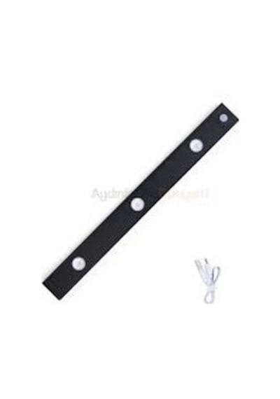Ct 2464 Cata 3w Şarjlı Led Sensörlü Dolap İçi Lamba 3 Renk Mod Siyah Kas