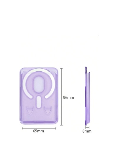İphone İçin Magsafe İle Uyumlu Transparan Kart, Manyetik Kartlık, Süper Yapışma Ve Sağlam Tutuş, Kompakt Ve Şık Taşeffafm Şeffaf