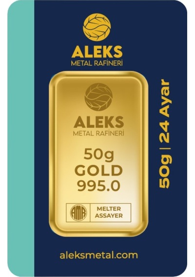 Agakulche 50 Gr 995 24 Ayar Amr Külçe Altın