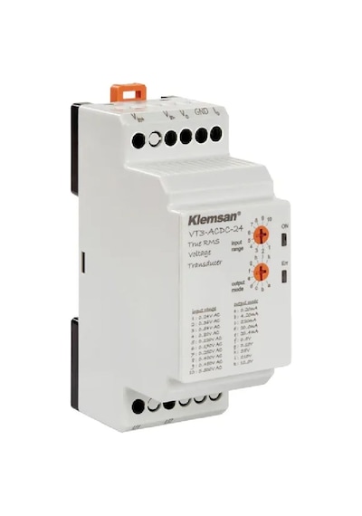Klemsan Vt3-acdc-24 ,24vdc 0..500vac/dc 0..10v/4..20ma Voltaj Transmitter
