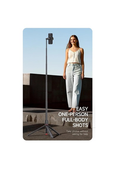 Ayarlanabilir Selfie Çubuğu Tripod 177cm - Otomatik Açılma, Çok Açı Ayarı, Kablosuz Uzaktan Kumanda, Alüminyum Gövde, 10m Mesafeden Fotoğraf Çekimi, Telefon Standı Tt01 Ayarlanabilir Selfie Çubuğu Tripod 177cm - Otomatik Açılma, Çok Açı Ayarı, Kablosuz Uzaktan Kumanda, Alüminyum Gövde, 10m Mesafeden Fotoğraf Çekimi, Telefon Standı Tt01