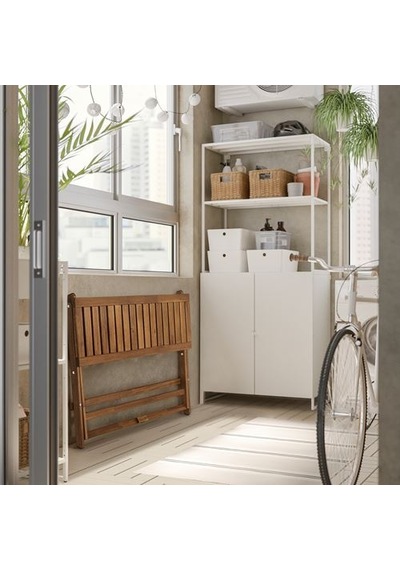 Ikea Nämmarö Katlanabilir Masa, Açık Kahverengi, 108x37 Cm