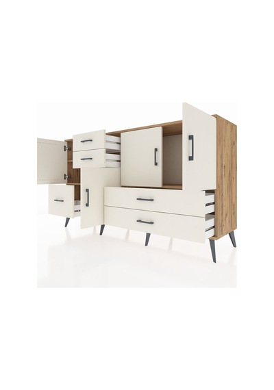 Kronos Konsol 4 Raflı 5 Çekmeceli 4 Kapaklı 176x59x99 Çam-aytaşı Çam-aytaşı Kronos Konsol 4 Raflı 5 Çekmeceli 4 Kapaklı 176x59x99 Çam-aytaşı Çam-aytaşı