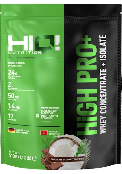 Hıq High Pro+ 510gr Chocolate&coconut Flavored