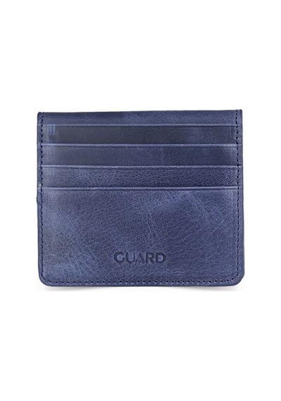 Guard Leather Guard Antik Lacivert Patlı Tasarım Deri Kartlık Çok Renkli