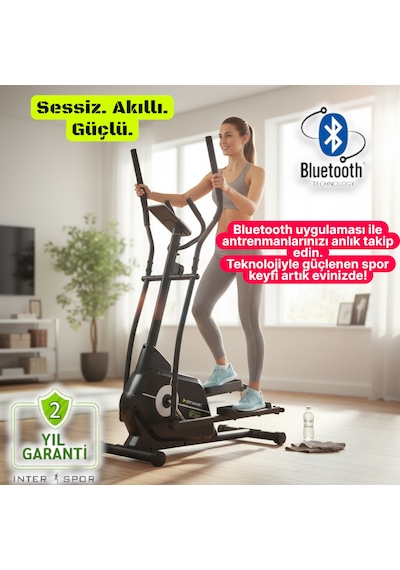 Dynamic Voit Star Collection SC300 Manyetik Eliptik Kondisyon Bisikleti - Elden Nabız Ölçer - Siyah