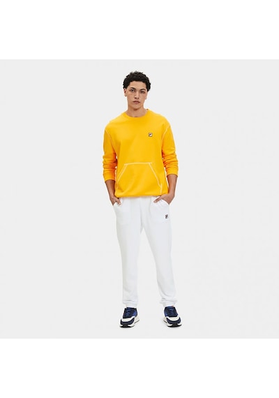 Sarı Fila Erkek Bisiklet Yaka Sweatshirt Lu411126 Sarı