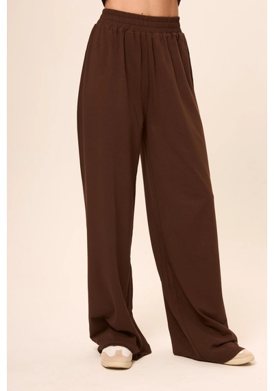 Zoor Ultra Soft Penye Modal Pantolon Kahverengi