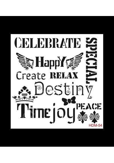 Hdm54 Cadence Home Dekor Stencil 25X25