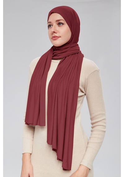 Kadın Tesettür Luxury Penye Şal Bordo