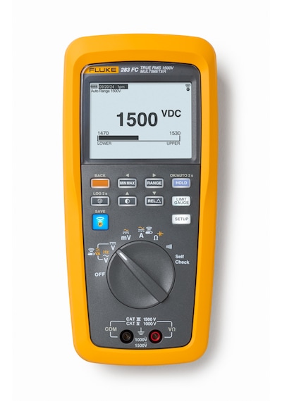 Fluke 283 Fc/pv True-rms Cat Iıı 1500 V Güneş Enerjisi Dijital Multimetresi Ve Kablosuz Akım Pensi