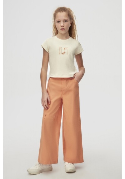 Xo Kids Kız Çocuk Tişort 10-16 Yaş 38801 Ekru