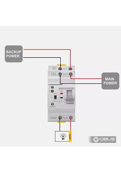 Obus Karavan Transfer Switch 230v-230v 63a Otomatik / Manuel