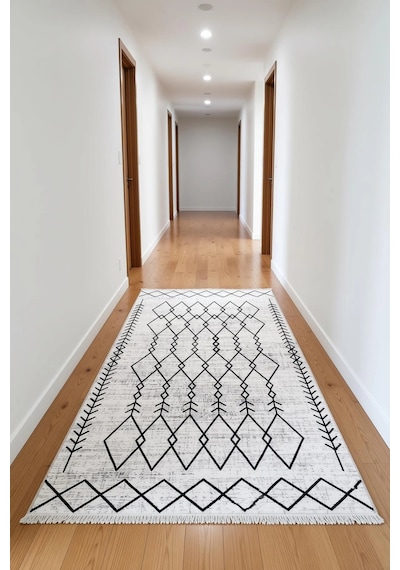 Blghome Kilim Desen Modern Halı Dekoratif Kilim gri