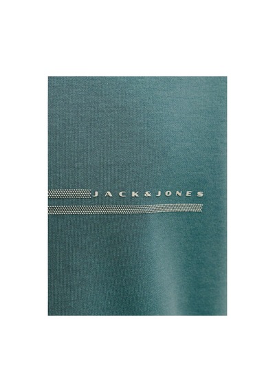 Jack & Jones Jack Jones Erkek Kabartma Yazı Desenli Tişört 12289936 North Atlantic