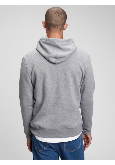 Unisex Kapşonlu Sweatshirt Gri-bohem Gri Mickey-20035