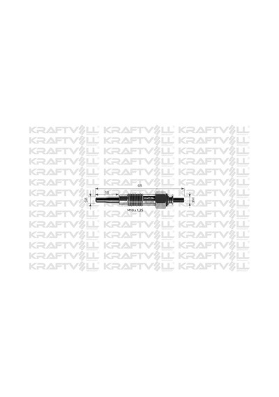 Kraftvoll 05030036 Kızdırma Bujisi 11v Nissan Caravan 12915577800