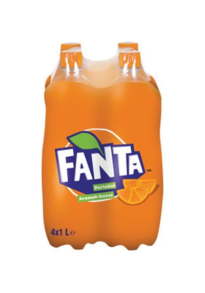 Fanta Portakal Aromalı Gazoz 4x1 L