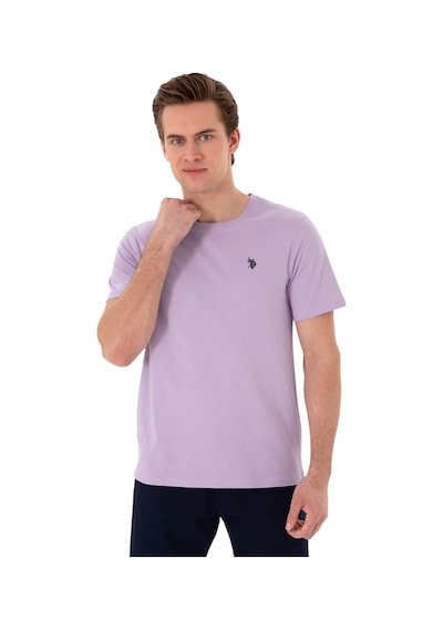U.S. Polo Assn. Erkek Bisiklet Yaka Basic T-shirt Lila