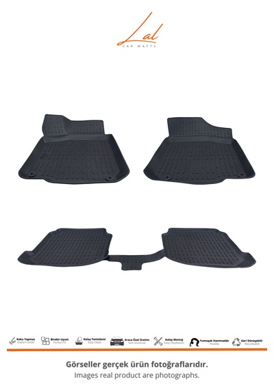 Volkswagen Bora 3d Havuzlu Paspas Bagaj Havuzu Seti 1996-2006 Uyumlu
