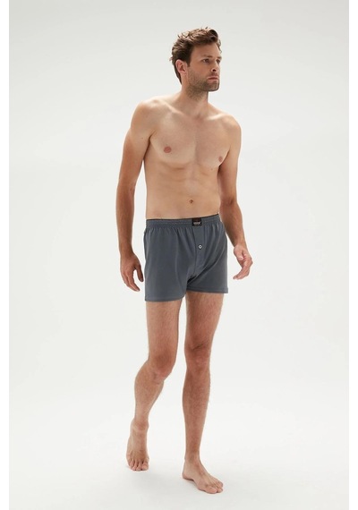 Erdem Erkek Penye Düz Renk Boxer 1400 - 6 Adet 001