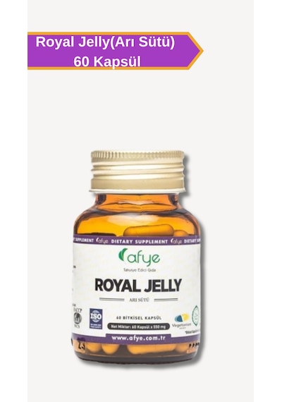 Afye Royal Jelly Arı Sütü Liyofilize 60 Bitkisel Kapsül 550 Mg