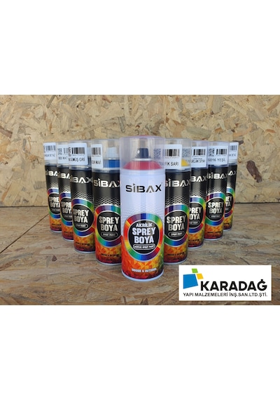 Sibax Sprey Boya Siyah Parlak