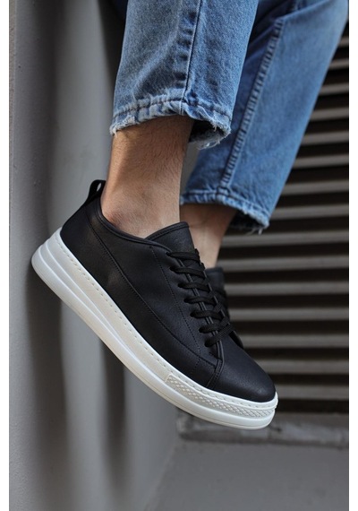 Knack Sneakers Ayakkabı 010 Siyah (Beyaz Taban) (532683528) Siyah - Beyaz