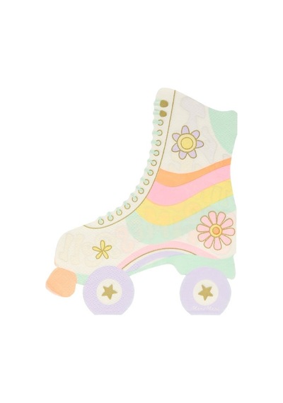 Meri Meri - Roller Skate Napkins - Paten Peçete - 16'lı