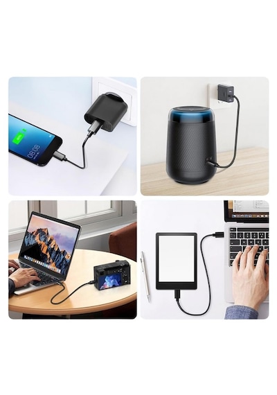 Type-c To Micro Usb Çevirici Dönüştürücü Kablo 80 Cm
