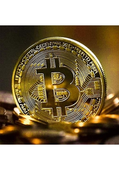 Bitcoin Hatıra, Altın Bitcoin Jetonu, Bitcoin Bitcoin, 1 Açık Ahşap