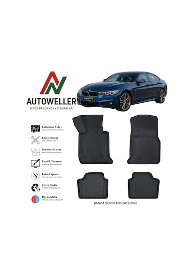 Bmw 4 Serisi F36 2013-2020 Havuzlu Oto Paspas
