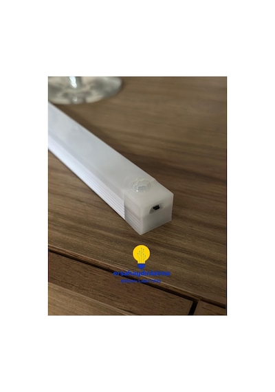 Hareket Sensörlü Şarjlı Led Lamba 30 Cm Beyaz Renk