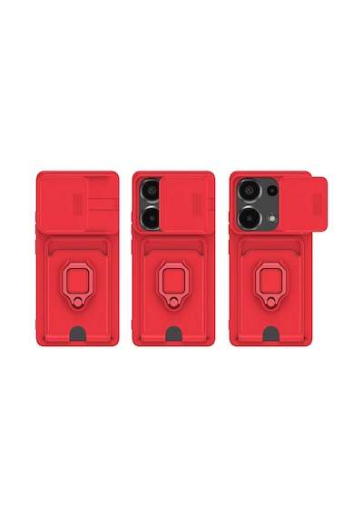 Newface - 755 - Xiaomi Redmi Note 13 Pro 4g Kılıf Zuma Kartvizitli Yüzüklü Silikon - Csmo-tex - - Lacivert