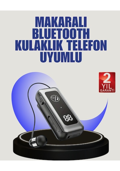 İçi - 392 - Sarılabilen Kablo Ve Yaka Klipsli - Csmo-tex - Bluetooth Kulaklık