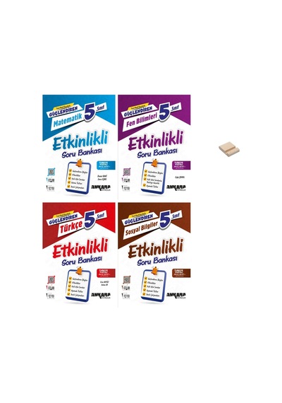 5. Sınıf Güçlendiren Matematik Fen Türkçe Ve Sosyal Etkinlikli Soru Bankası 4lü Set