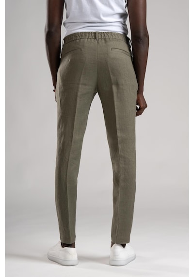 Sir Regular Fit Yarım Astarlı %100 Linen Keten Kumaş Takım Elbise 001
